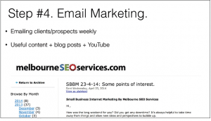 steps email marketing